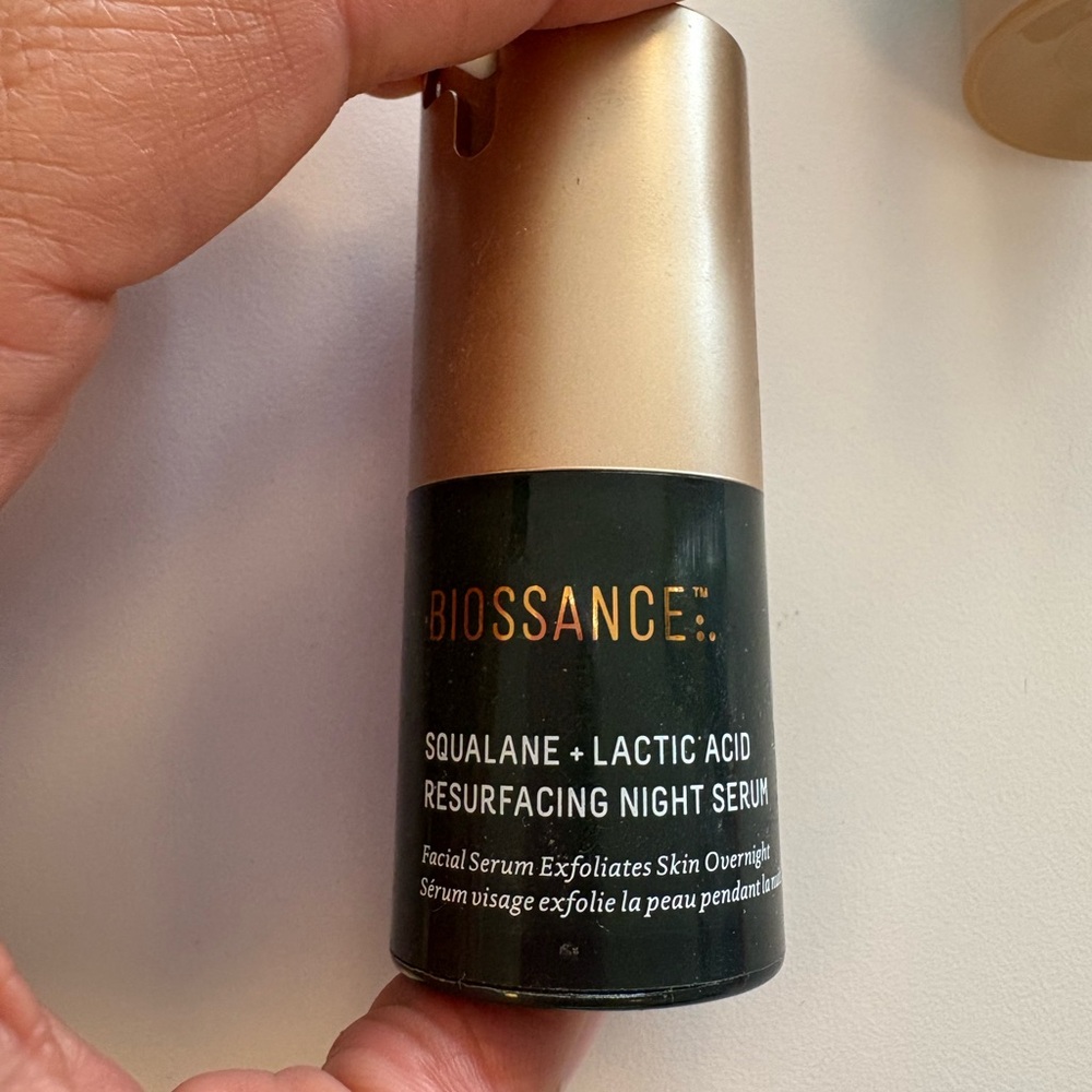 Biossance Skincare Copper plumping serum, lactic acid serum, and Body Scrub - Picture 4 of 6